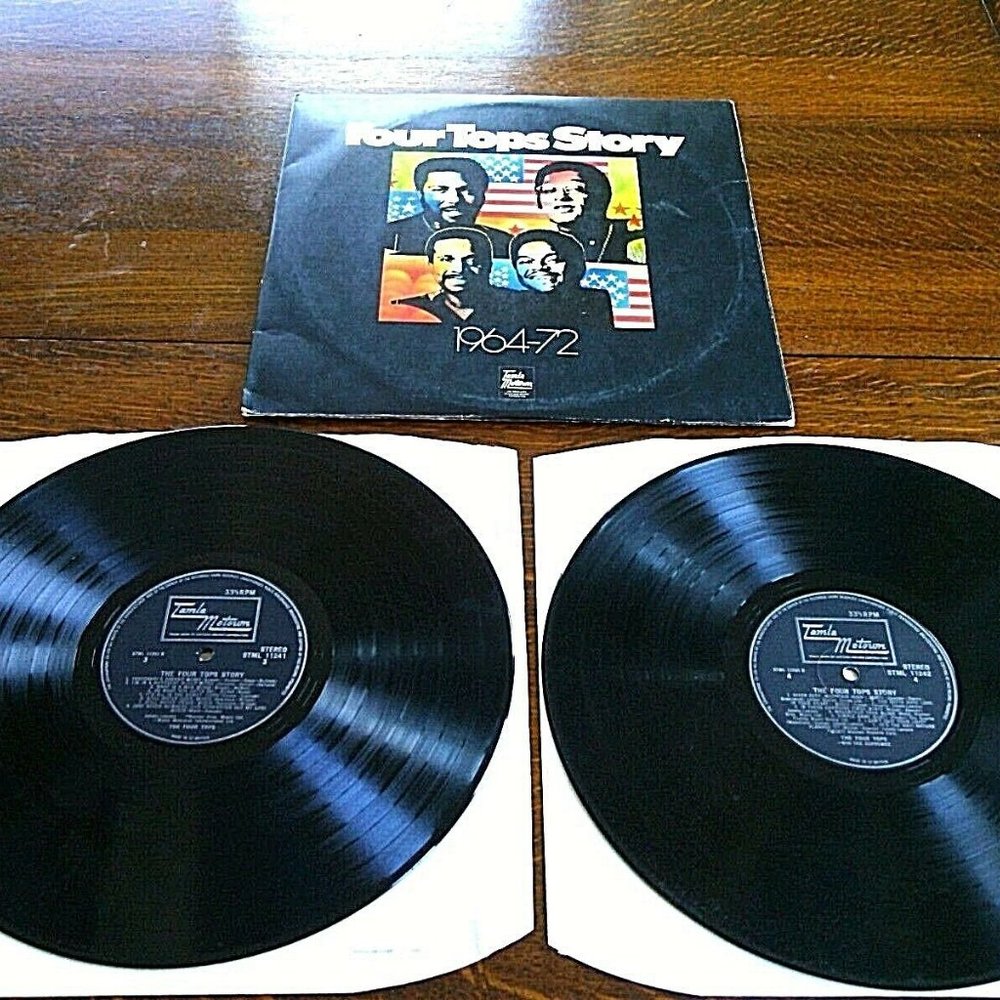 Vintage Vinyl LP Four Tops Story 1964 -72 Tamla Motown Double Album Gatefold EMI
